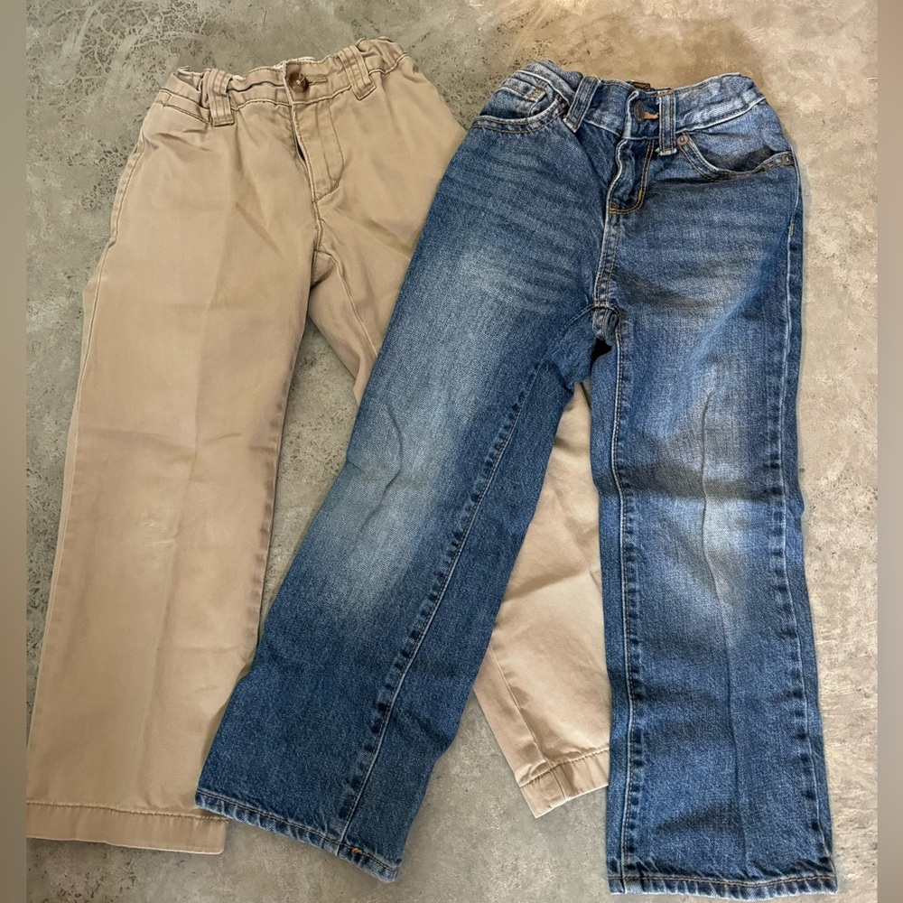 Kids Jeans and Khaki Pants Size 5T- S/2